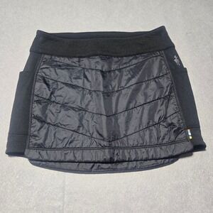 Smartwool Smartloft Insulated Quilted Merino Wool Skirt Black Womens XS Pockets